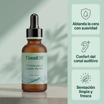 TinniOff – Gotas De Limpieza y Alivio Auditivo