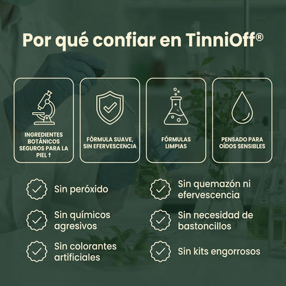 TinniOff – Gotas De Limpieza y Alivio Auditivo