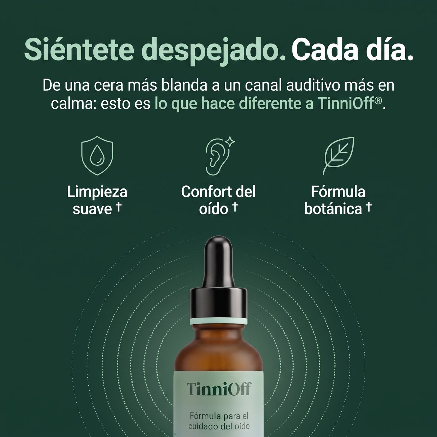 TinniOff – Gotas De Limpieza y Alivio Auditivo