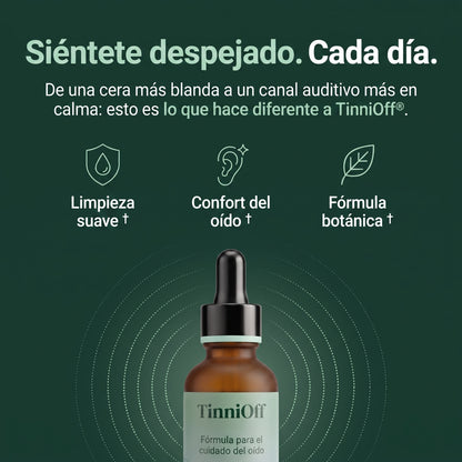 TinniOff – Gotas De Limpieza y Alivio Auditivo